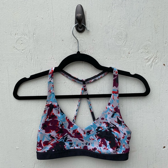 Under Armour Floral Racerback Sports Bra - Picture 1 of 3